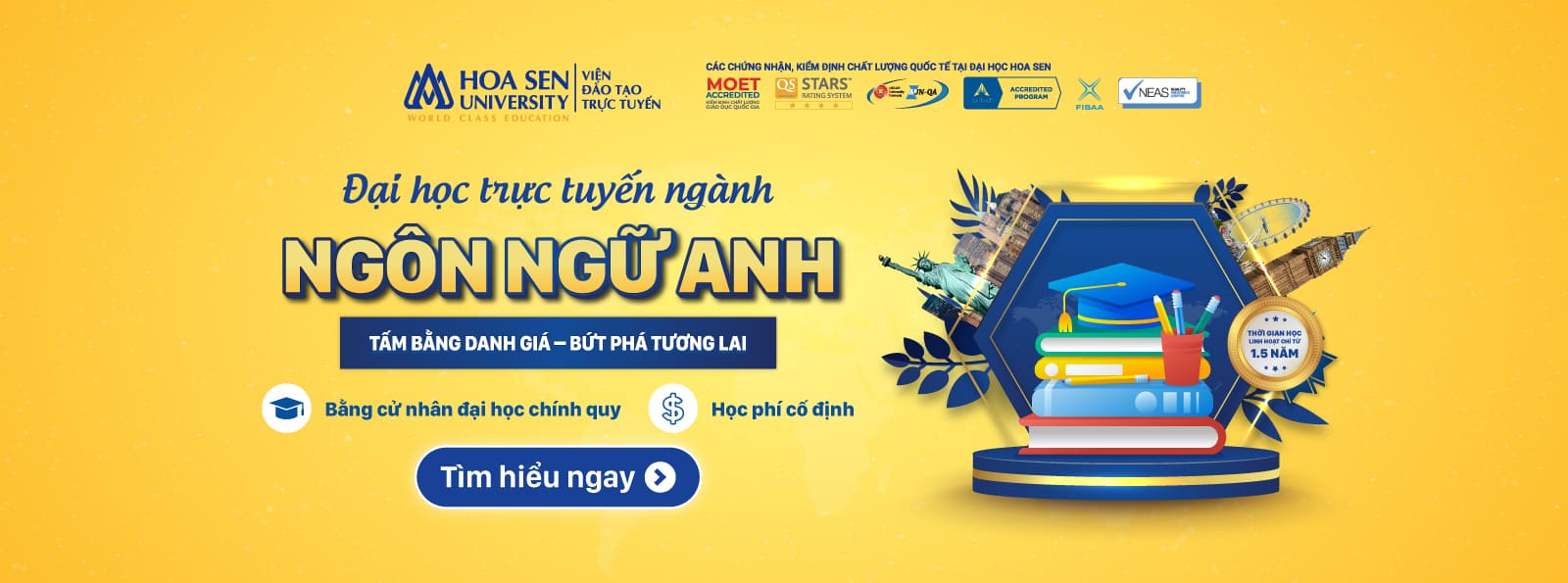 tuyển sinh đại học trực tuyến ngành Ngôn ngữ Anh