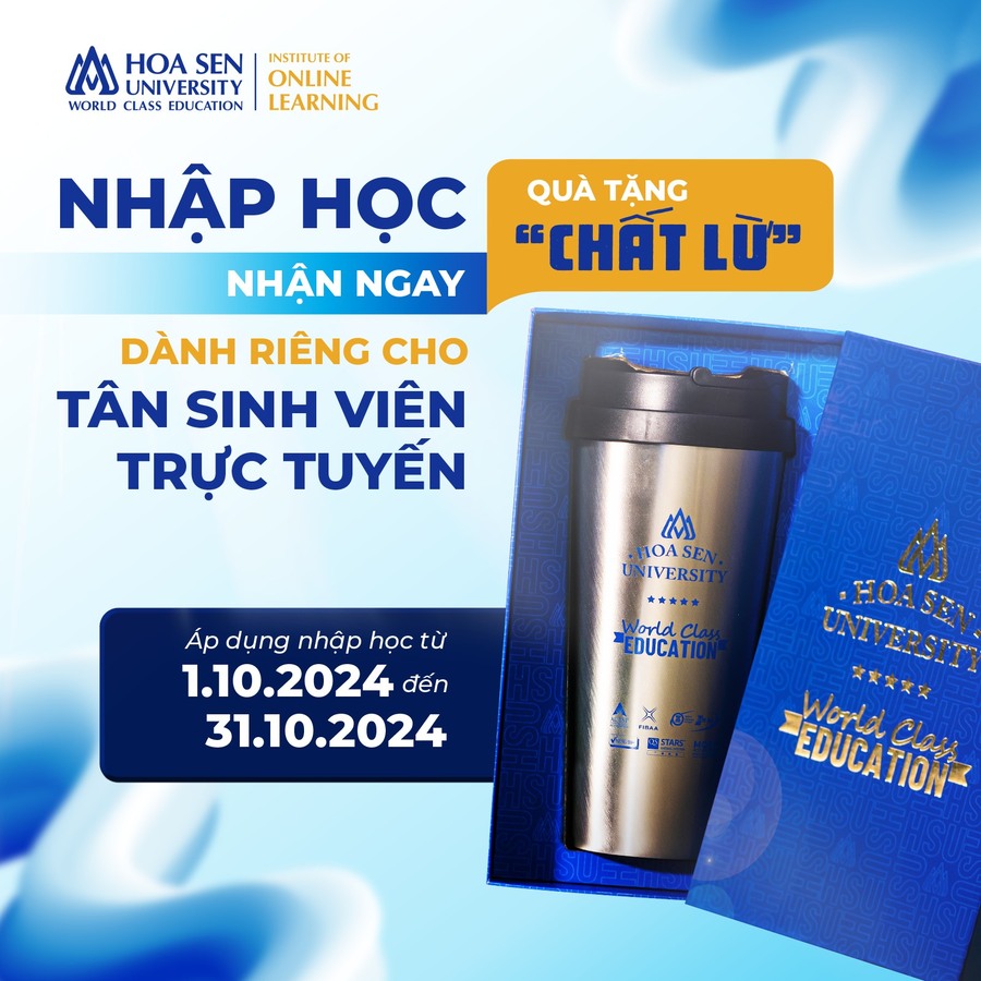 Nhập học Đại học trực tuyến, nhận ngay quà tặng "Chất lừ"