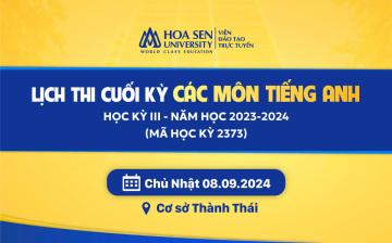 Thông báo về việc Thi cuối kỳ 2373