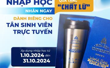 Nhập học Đại học trực tuyến, nhận ngay quà tặng "Chất lừ"